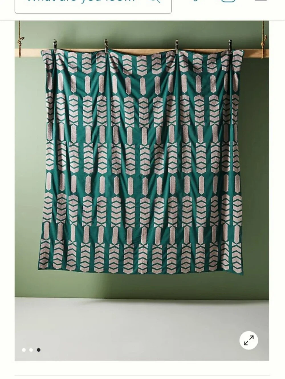 Anthropologie Embroidered Minerva Duvet Cover Full 84